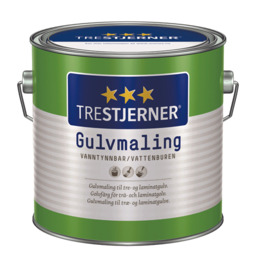 trestjerner golvfärg blank